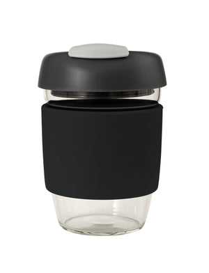 Glass Go Cups - Black/Charcoal/Grey - Coffees Are Us